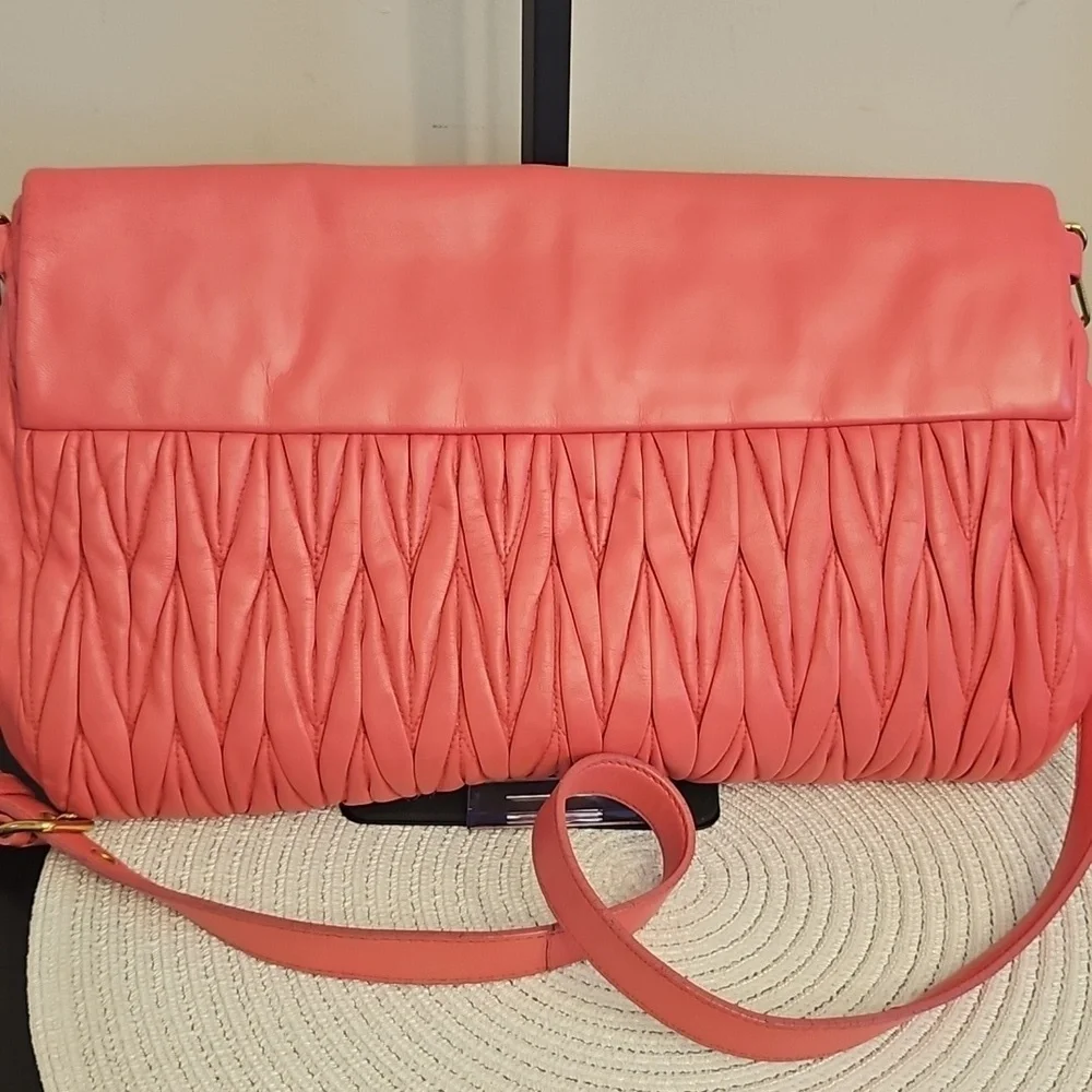 Miu Miu Pink Quilted Women's Bag